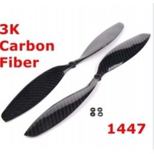 2 Pairs 14*4.7Carbon Fiber Propellers CW/CCW for quadcopter multicopter