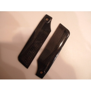 2 Pairs 107mm Carbon Fiber Tail Blades for Align Trex 700 etc Helicopter