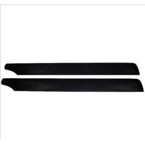 2 Pairs 205mm carbon fiber main blades 3D black  for RC 250 Class Helicopter High Quality