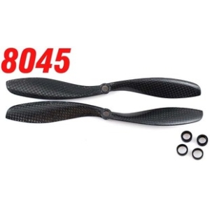 2 Pairs 8045 Carbon Fiber Propellers CW/CCW for quadcopter Multicopter