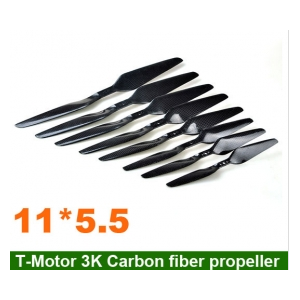 2 Pairs T-Motor 11*5.5/ T-Motor 1155 Carbon Fiber CW/CCW for quadcopter Multicopter