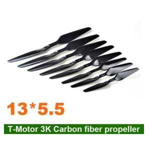 2 Pairs T-Motor 13*5.5/ T-Motor 1355 Carbon Fiber CW/CCW for quadcopter Multicopter