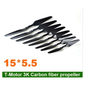 2 Pairs T-Motor 15*5.5/ T-Motor 1555 Carbon Fiber CW/CCW for quadcopter Multicopter