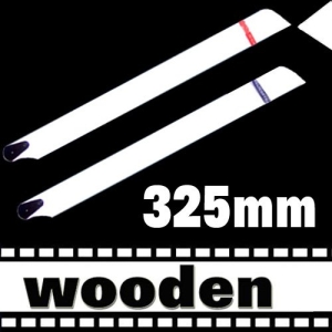 4 Pairs 325mm wooden main blades 3D for RC 450 Class Helicopter and Align T-REX 450SE V2other kinds of 450 size