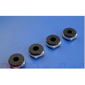 4pcs DIY D12 12MM CNC Aluminum Fixing Base w/Shock Absorbing Rubber/12mm CNC Aluminum Anti-vibration Damping Seat,FPV PTZ frame DIY, compatible with XA650