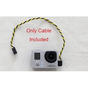 5.8G Transmitter FPV A/V Real-time Output Cable for Gopro Hero 3/ Gopro Hero3 USB 90 Degree Connector to AV Video Output Cable FPV Hero 3