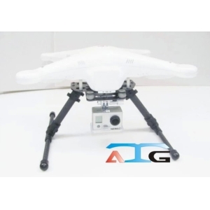 ATG Phantom D-06-P extended landing skid 3K Carbon Fiber Upgraded Landing Skid D-06 with single axis gimbal /Anti-vibration Shock Absorber Glass Fiber Plate