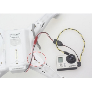 DJI Phantom Gopro3 AV Signal and Power Charging Cable AV Cable FPV Realtime dip