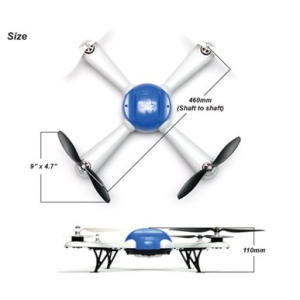 DualSky Hornet 460 Quadcopter PNP with 3-Axis flight control system Soodohobby