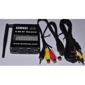 FPV 5.8G 32CH RX Aomway 5.8G 32CH AV Audio/Video Receiver DVR Recorder Support DVR