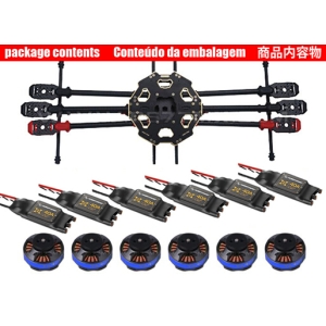 FPV Hexa Frame kit combo Tarot 680 Pro 680pro TL68P00 Hexa-copter carbon fiber foldable frame kit combo with motors and esc 6-axis copter