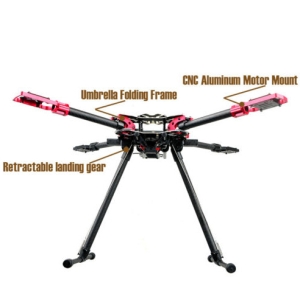 FPV Quadcopter frame U580Pro 4-Axis Umbrella Folding Quadcopter Frame Kit with Retractable Landing Gear Similar with DJI S800