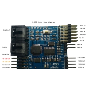 FPV S-OSD OSD Module with Flight Mode for DJI NAZA Lite/V2 GPS vs N-OSD Remzibi OSD iOSD