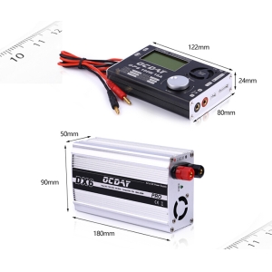 FPV UAV Battery charger OCDAY 180W 16A DP6 Charger LiPo/ LiIo/ LiFe Charger 1-6S Batteries 220W 14V 20A Adaptor Power Supply Aluminum Alloy Shell