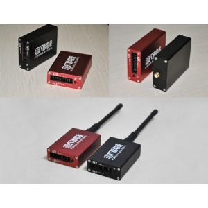 FPV system 433Mhz 20KM Remote Control Power Adjustable Transmitter + Receiver FPV TX/RX Set Black/Red