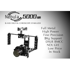 Fpv Brushless handled Gimbal Nebula 5000Pro 3-axis Brushless Gimbal Digital Gyroscope Stabilizer for BMCC 5D2 DSLR FPV Aerial Photography