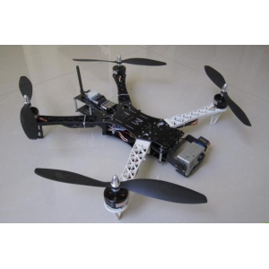 MF-YX YX550 Locust Quadcopter Frame with 2 Axis GoPro Camra Amount with red and white arm