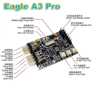 New Eagle A3 PRO Flight Controller Board with AVCS and Mode Control Functio  for Airplane Fixed-wing V-tail