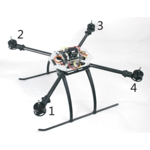 Quadcopter frame MQ600 568MM Shaft Distance and Carbon fiber material folding type