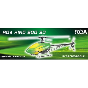 Soodohobby 600 Class Helicopter 3D with 600mm carbon fiber blades and 500kv brushless Motor KIT Super High Quality