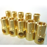 10 Pairs Gold Banana Plug 6.0mm, Connect between motor and ESC Y304+Y404