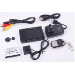 2.4G FPV wireless A/V receiver DVR and micro wired camera set