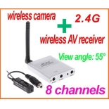 2.4G Wireless AV Receiver and Wireless Mini Camera CMOS