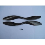 2 Pairs 10X4.7 1047 Carbon Fiber Propellers CW/CCW for quadcopter-100% Real Carbon Fiber