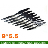 2 Pairs T-Motor 9*5.5/ T-Motor 9055 Carbon Fiber CW/CCW for quadcopter Multicopter