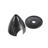 2pcs 1.75" inch  Carbon Fiber Spinner for RC Airplanes rc Aircraf 3K Gloss Finish 2 Blade