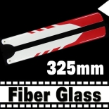 4 Pairs 325mm glass fiber main blades 3D for 450 class Heli Red and White