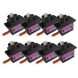 8pcs MG90S Metal Geared Micro Tower Pro Servo with 30cm wire For 450 Class Helicopter New