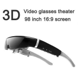 98" 3D Portable Video Glasses Eye-Theater - 3D Virtual Screen Video Glasses, 854x480,98 Inch LCD Display, 854x480, 8GB Internal Memory