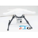 ATG Phantom D-06-P extended landing skid 3K Carbon Fiber Upgraded Landing Skid D-06 with single axis gimbal /Anti-vibration Shock Absorber Glass Fiber Plate