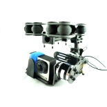 FPV Brushless Camera Mount Gimbal 2 Axis Carbon Fiber Camera PTZ with 2pcs Motors for GoPro FPV Aerial Photography F05370