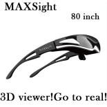 FPV video glass 80'' iTheater MAXSight HD920 80'' 16:9 720P 2D/3D Portable virtual video glasses with AV function 640*480 VGA +ihpone interconnecting+iphone cable+AVin also for FPV aerial phhotography