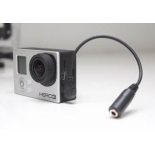 GoPro HERO3 3.5mm Mic Adaptor Cable/3.5 mm Microphone Adapter for GoPro HERO3 HERO 3+ 3.5mm External Cable Mic Wire