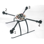 Quadcopter frame MQ600 568MM Shaft Distance and Carbon fiber material folding type