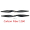 2 Pairs 12X6 1260 Carbon Fiber Propellers CW/CCW for quadcopter multicopter