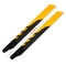 2 Pairs 325mm carbon fiber main blades 3D for 450 Class Heli Yellow and Black