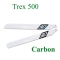 2 Pairs 430mm 3D Carbon Fiber main blade for 500 class Heli