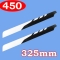 4 Pairs 325mm glass fiber main blades 3D for 450 class Heli and Trex 450 Se Xl V2