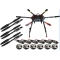 FPV Hexa Frame kit combo TAROT X6 Hex-Copter FPV Kit Combo V1 with motors, esc and propellers