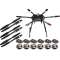 FPV Hexacopter Frame TAROT X6 Hex-Copter FPV Kit Combo V2 with motors, 50A esc and propellers